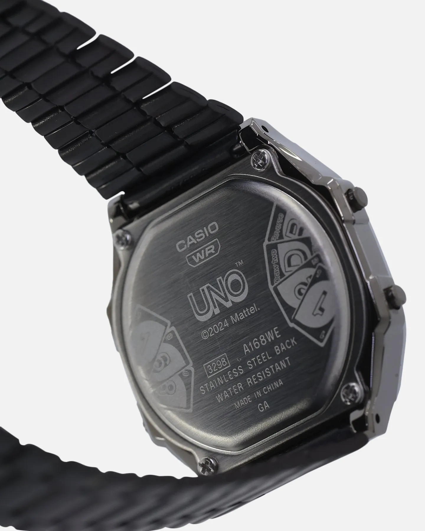Casio X UNO A168WEUC-1A Watch Silver/Black