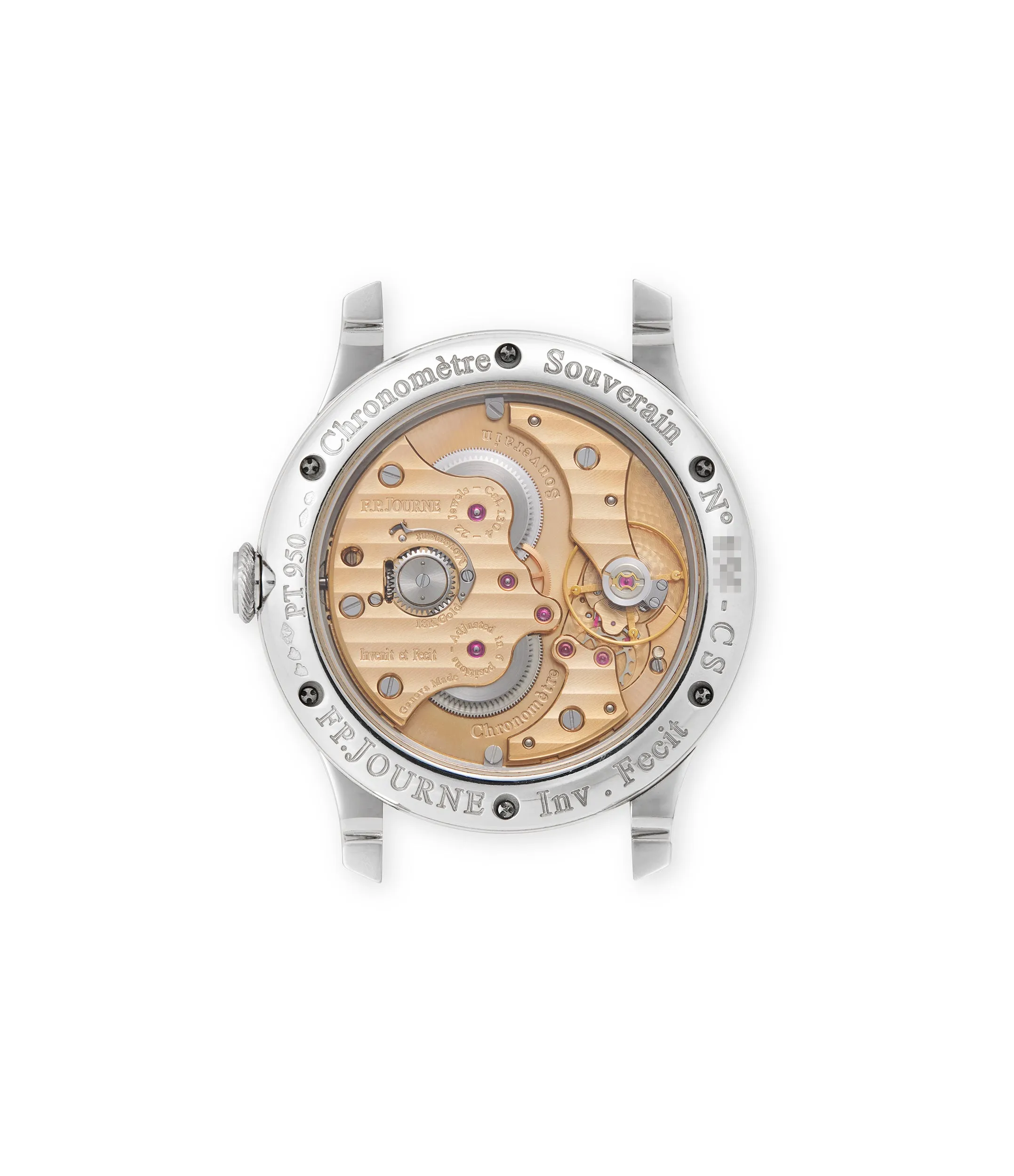 Chronomètre Souverain | Embossed | Platinum