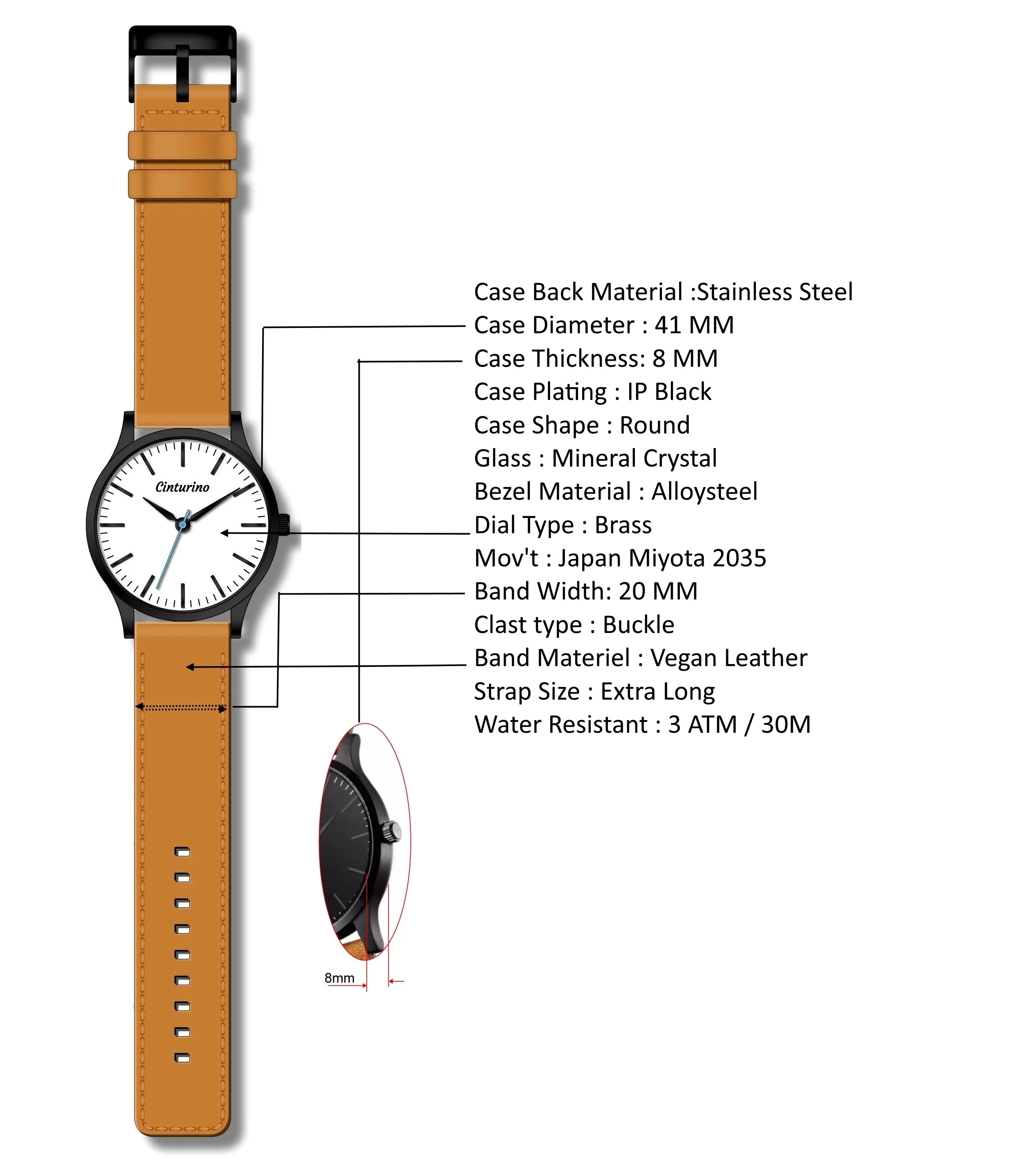 Cinturino Vantage 505
