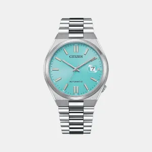 Citizen Tsuyosa Collection Men's Blue Analog Stainless Steel Watch NJ0151-88M
