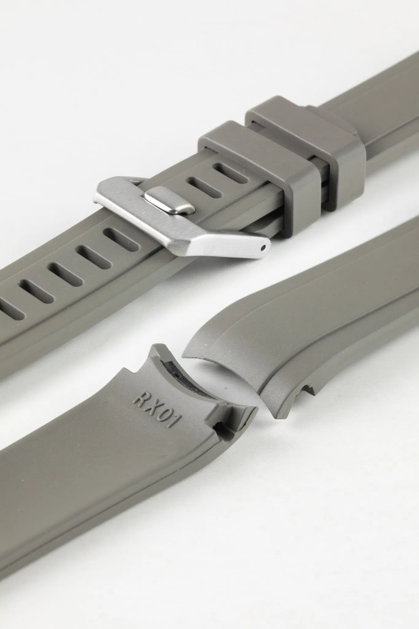 CRAFTER BLUE RX01 Rubber Watch Strap for Rolex Watches – GREY