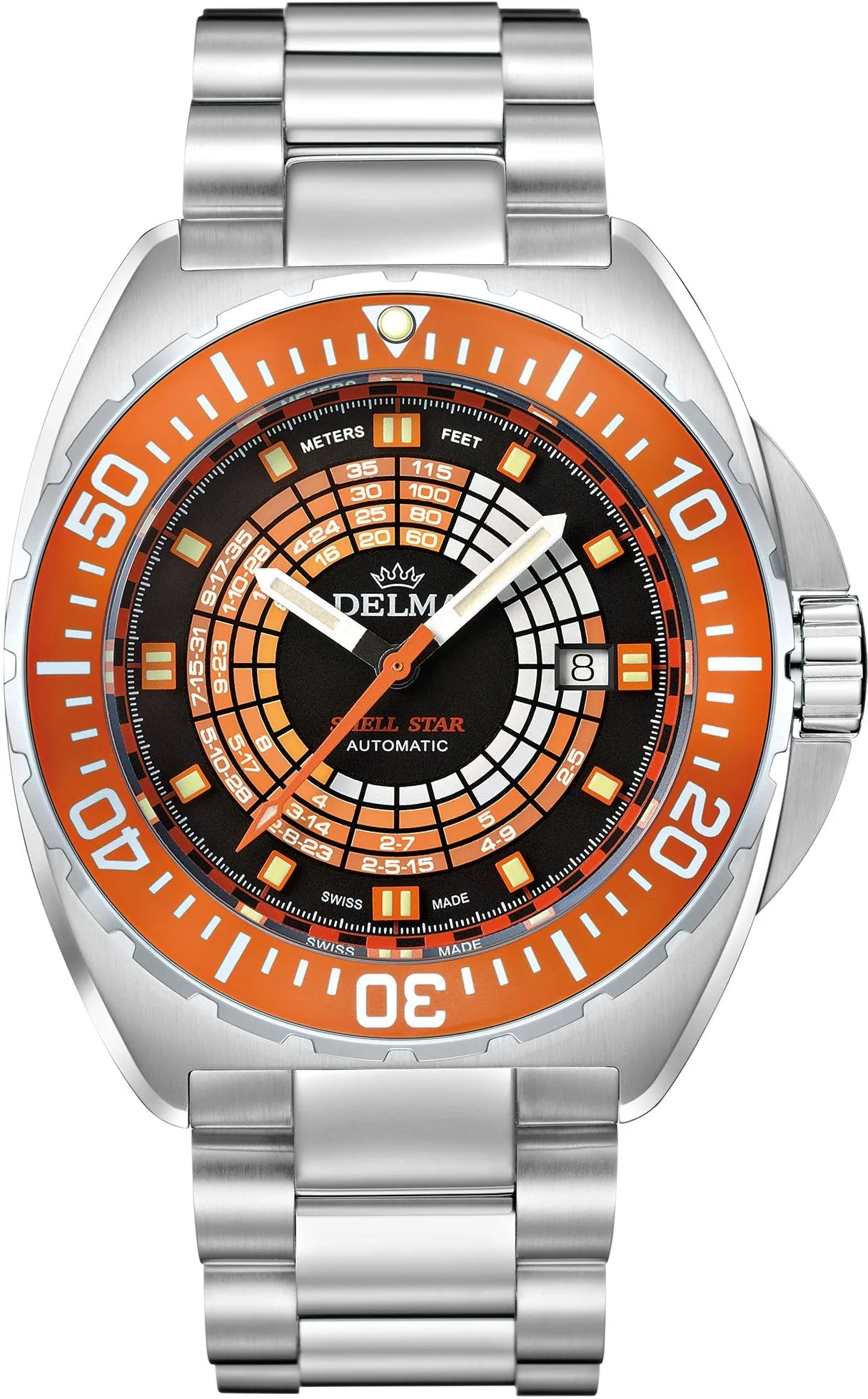 Delma Shell Star Decompression Timer Steel