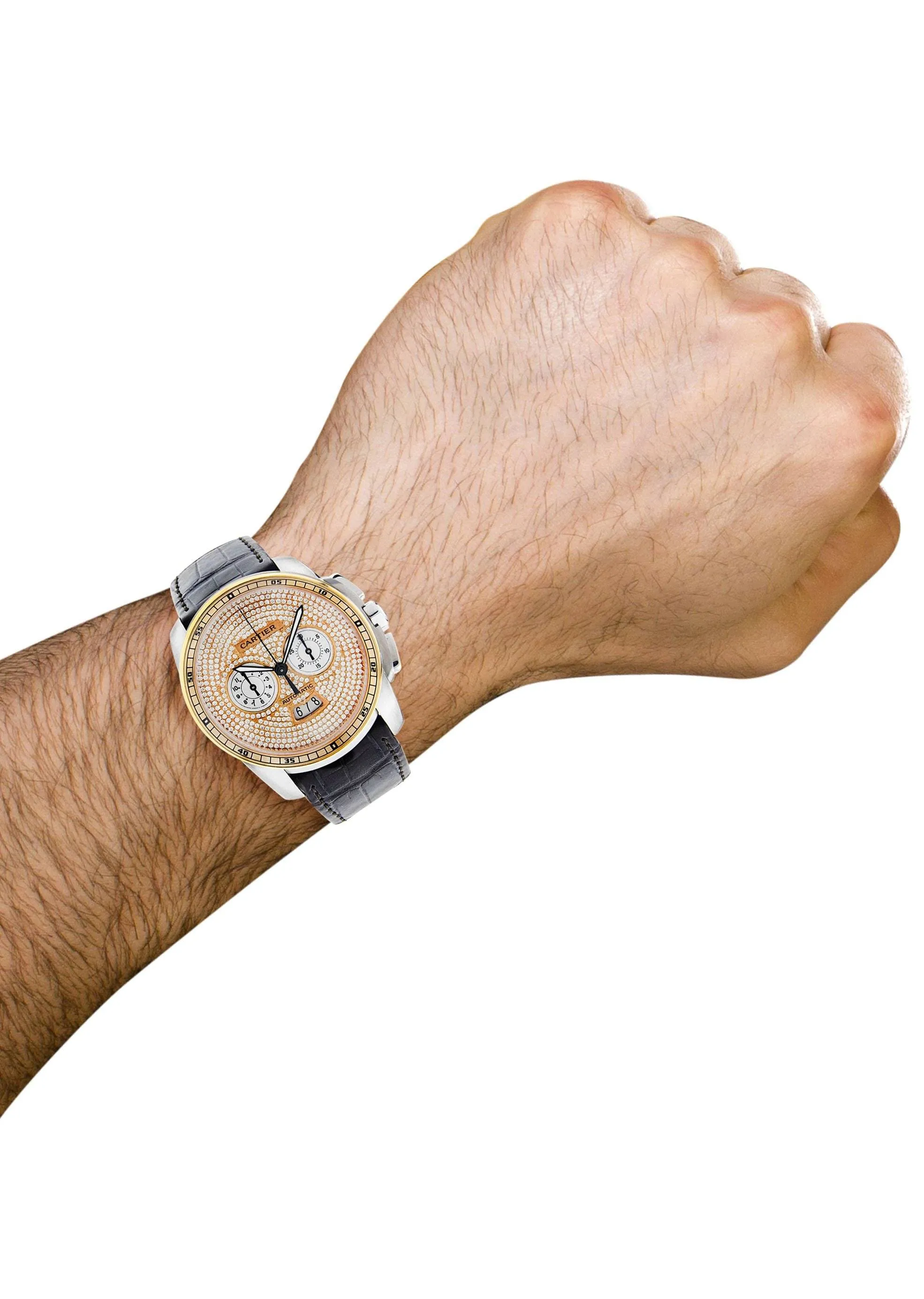 Diamond Calibre de Cartier | 18K Rose Gold | 42 Mm