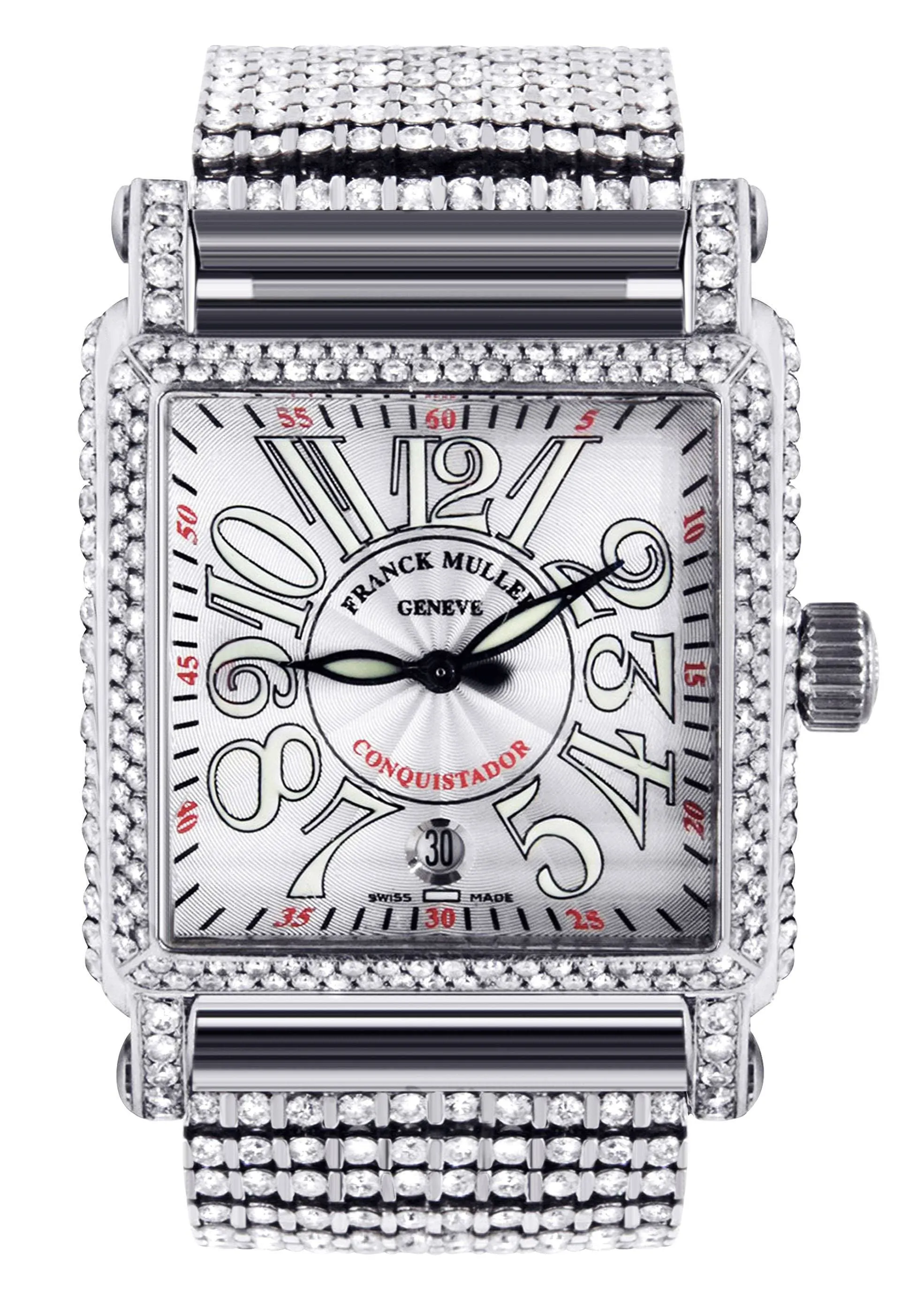 Diamond Franck Muller Conquistador Cortez | Stainless Steel | 45 Mm