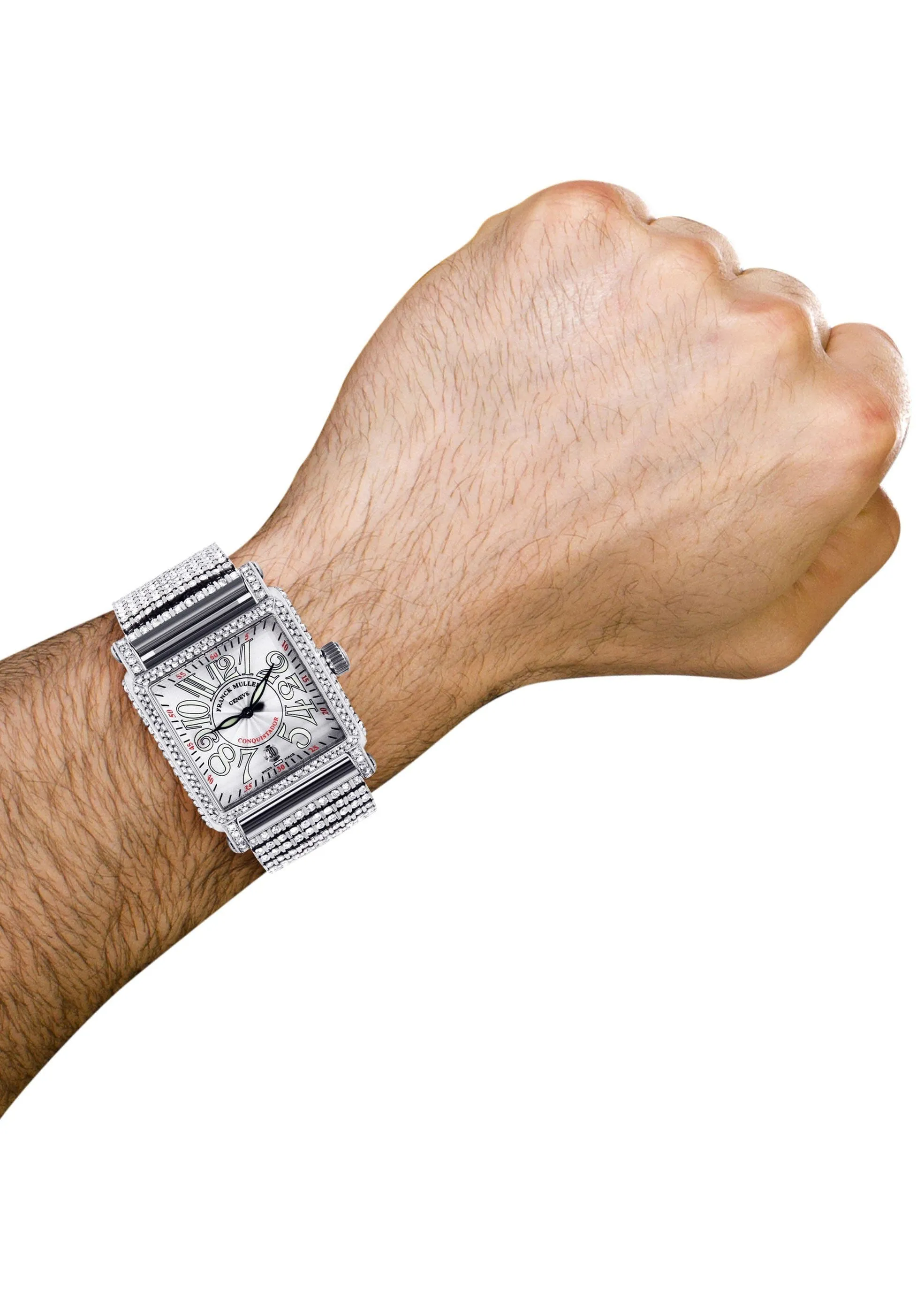 Diamond Franck Muller Conquistador Cortez | Stainless Steel | 45 Mm