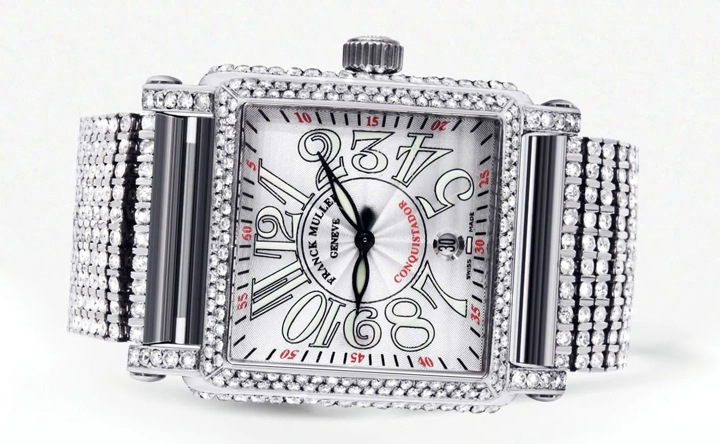 Diamond Franck Muller Conquistador Cortez | Stainless Steel | 45 Mm