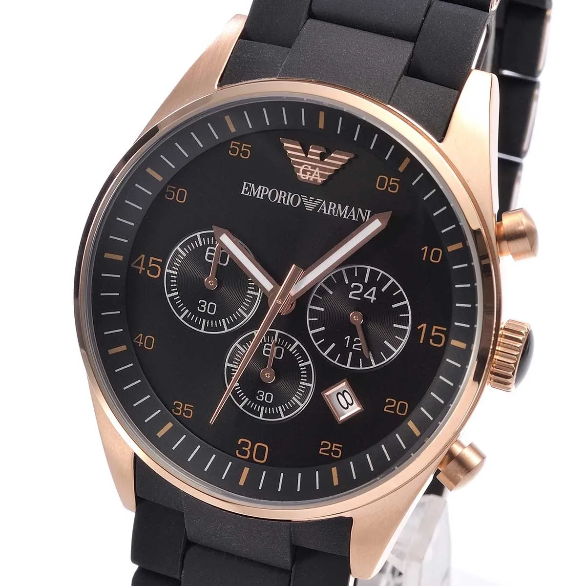 Emporio Armani Men’s Quartz Stainless Steel Black Dial 43mm Watch AR5905