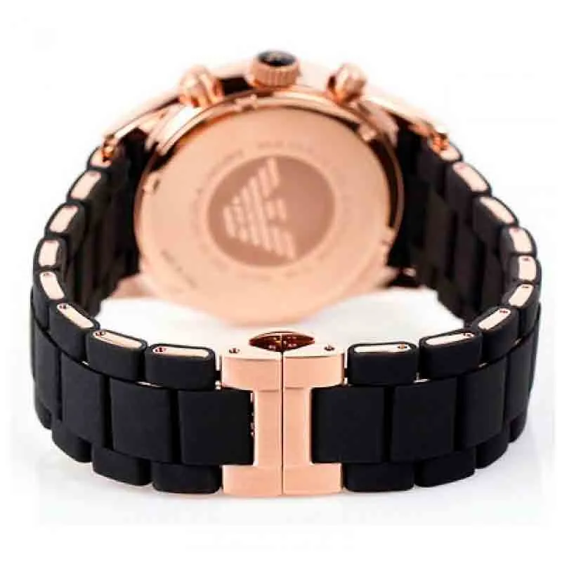 Emporio Armani Men’s Quartz Stainless Steel Black Dial 43mm Watch AR5905