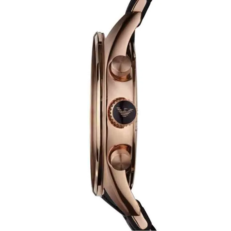Emporio Armani Men’s Quartz Stainless Steel Black Dial 43mm Watch AR5905