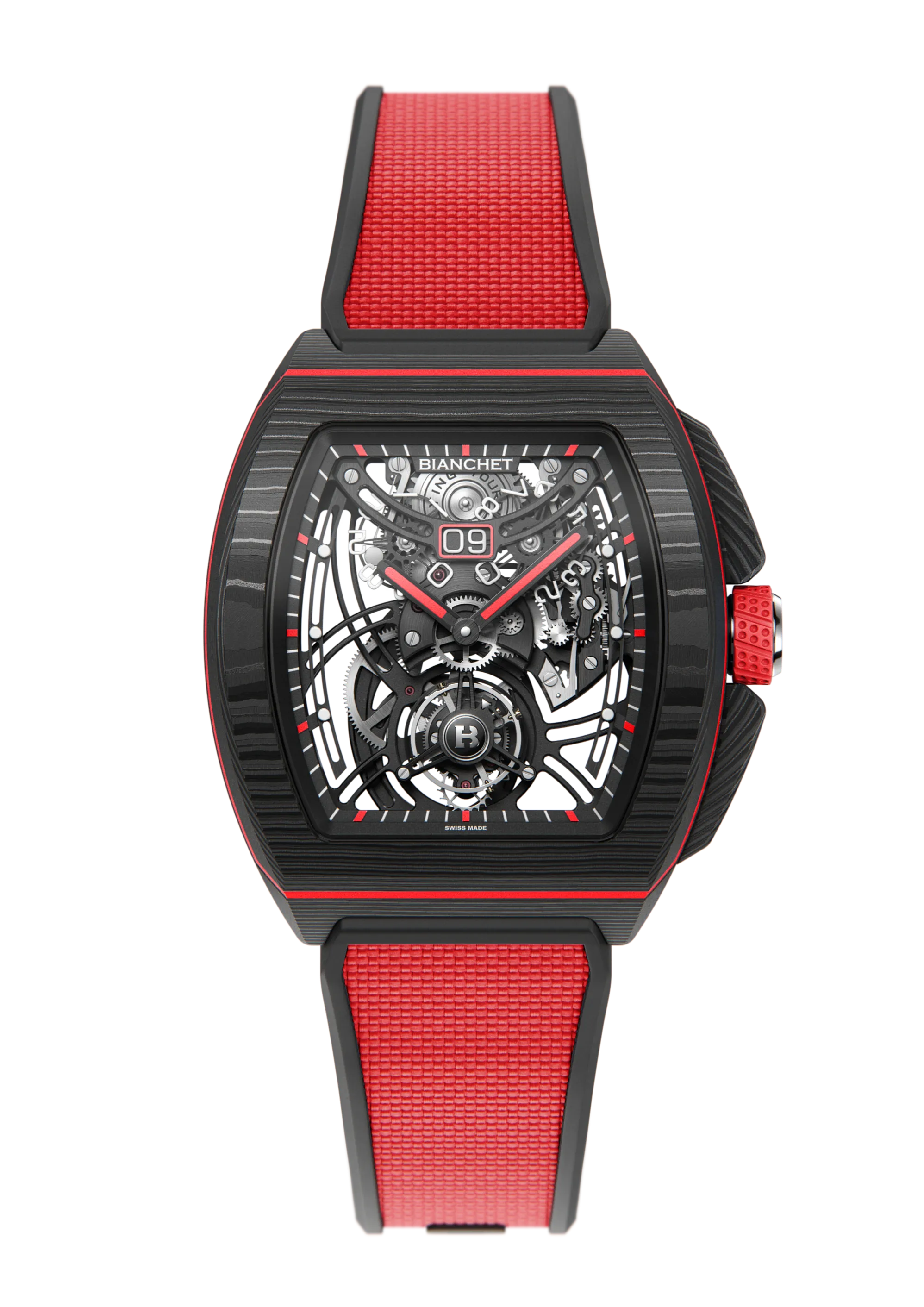 Flying Tourbillon Grande Date B 1.618 Carbon Red