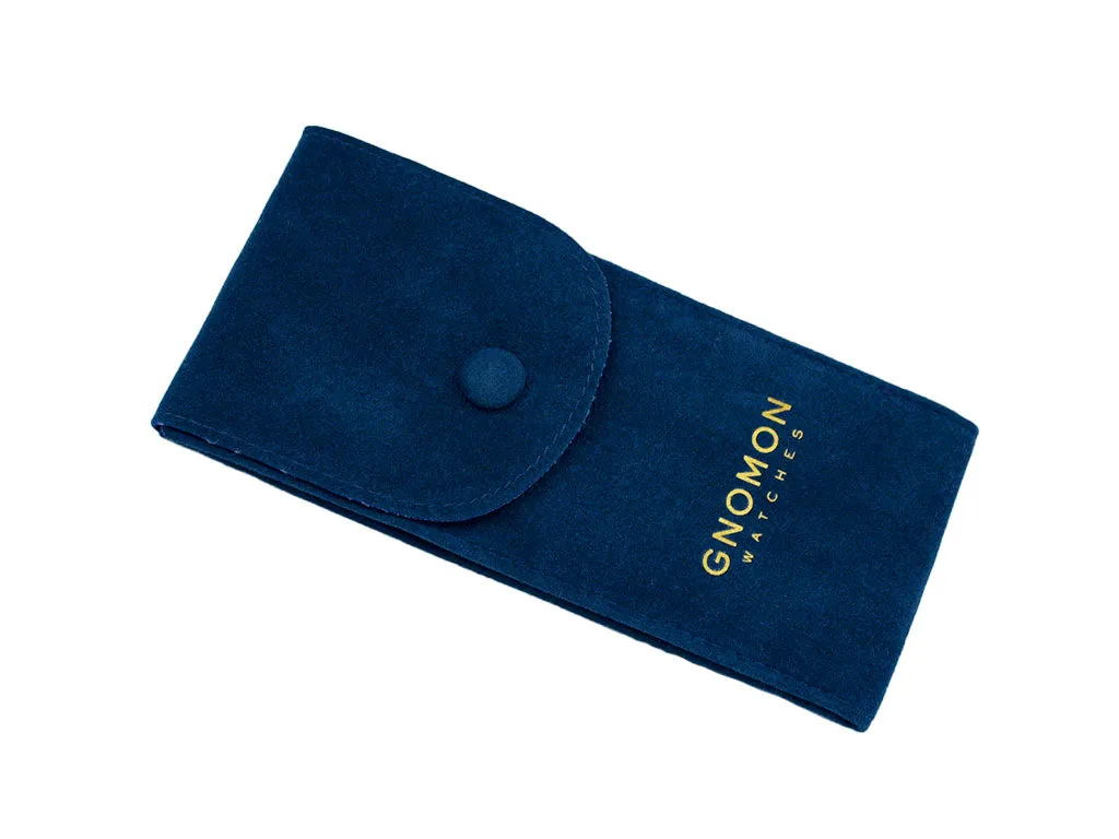 Gnomon Velvet Pouch in Blue