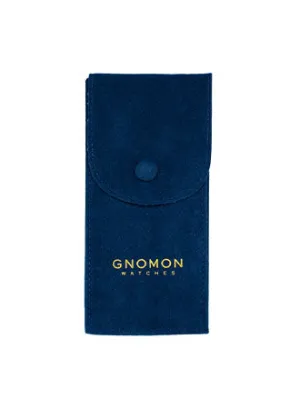 Gnomon Velvet Pouch in Blue
