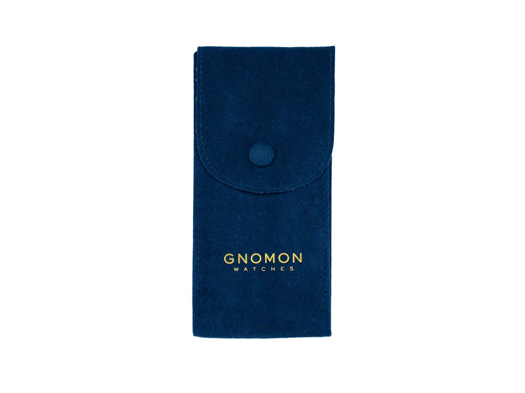 Gnomon Velvet Pouch in Blue