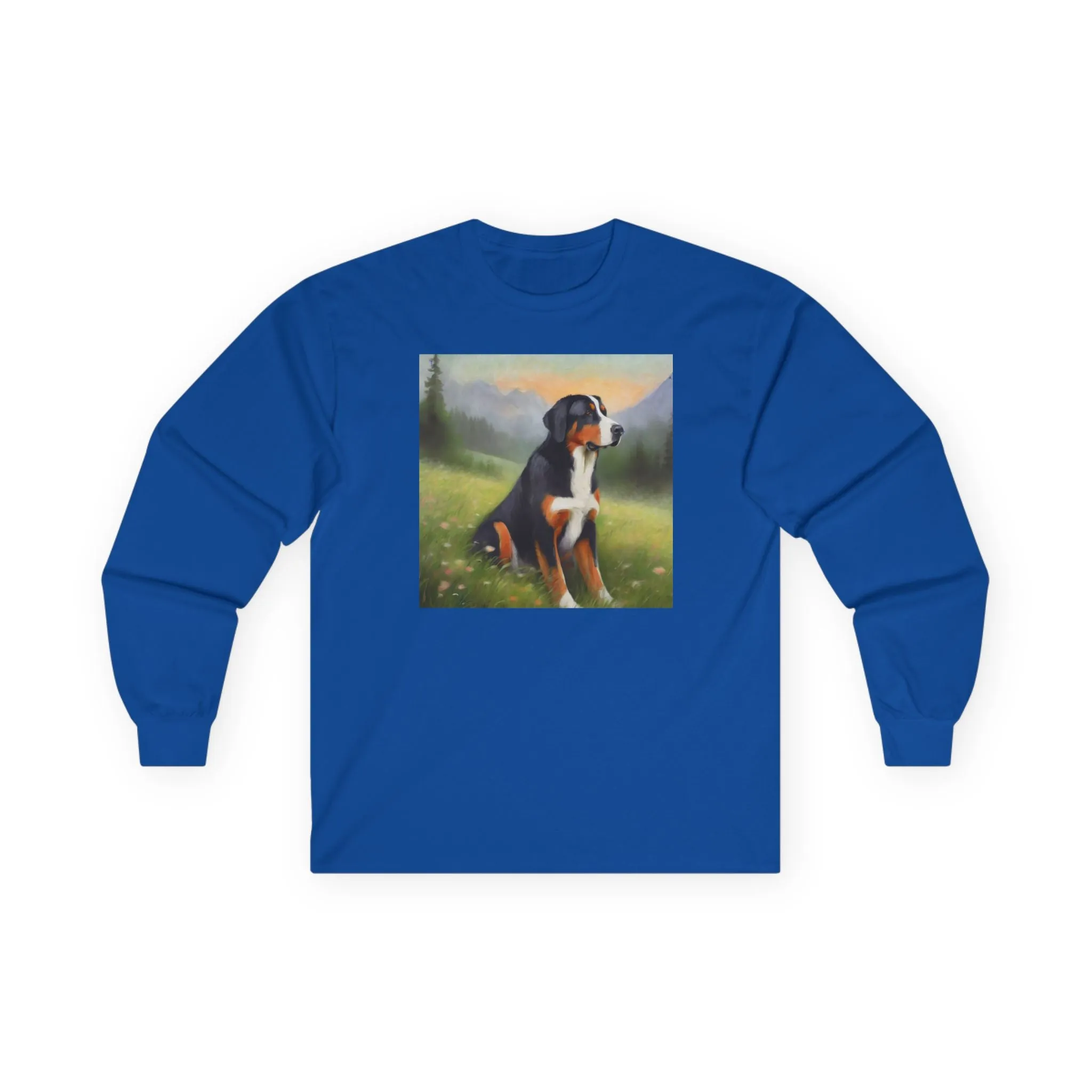 Greater Swiss Mountain Dog Cotton Long Sleeve Tee