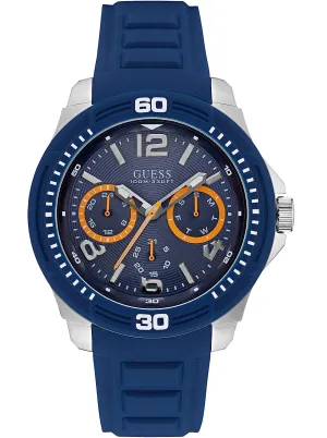 Guess Mens Blue Multi-function Watch - W0967G2