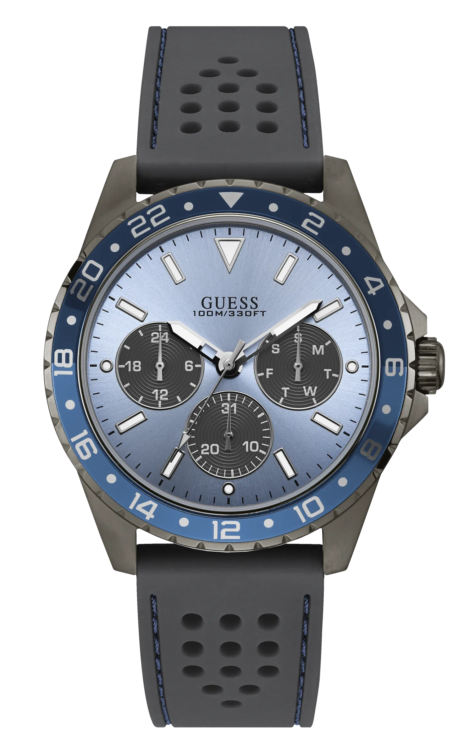 Guess Mens Blue Multi-function Watch - W1108G6