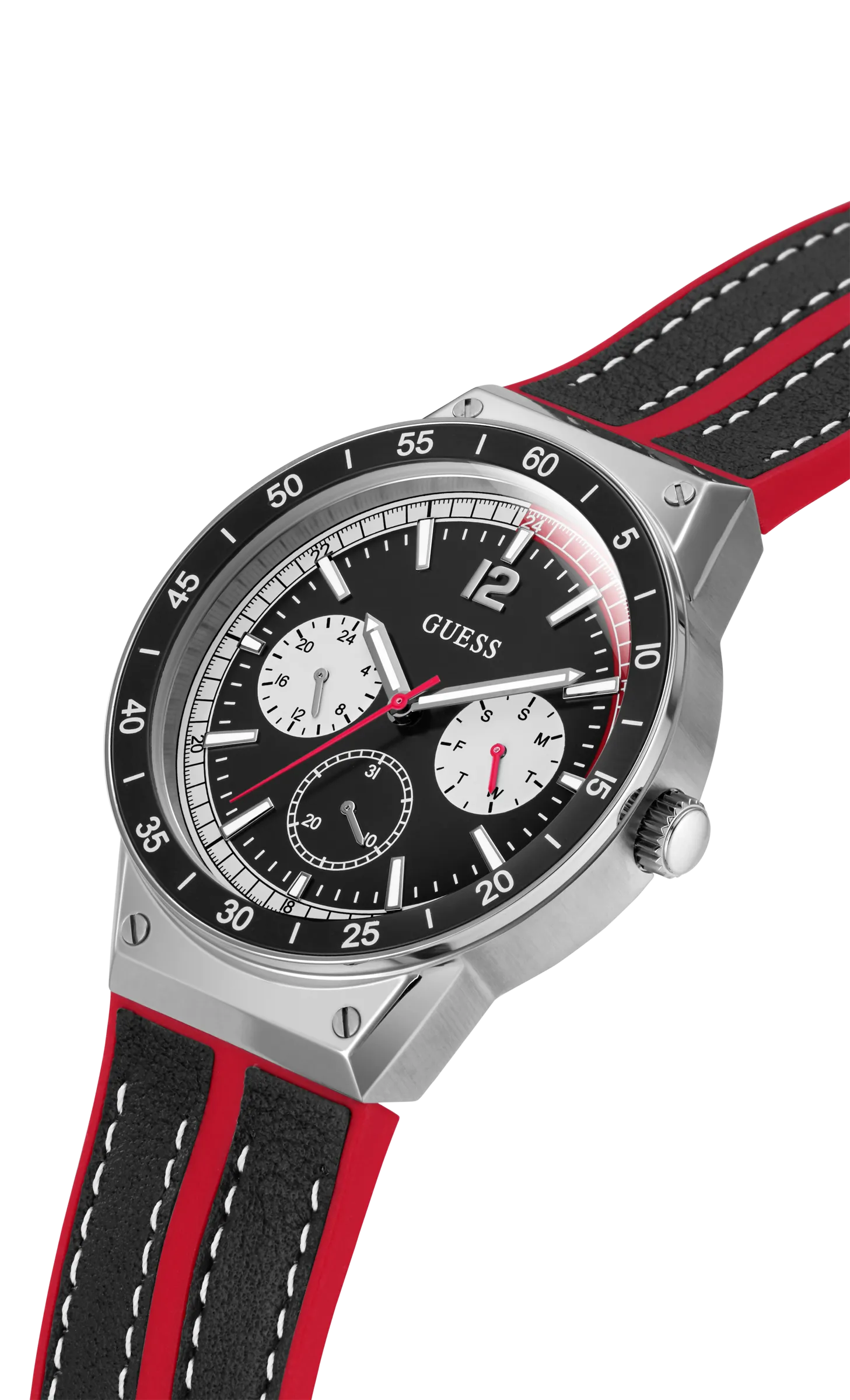 Guess Mens White/Color Multi-function Watch - GW0416G1