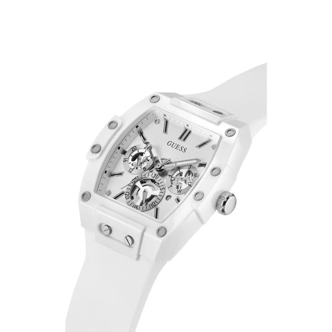 Guess Silver Dial 41.5 mm Men Analog Watch - GW0203G2