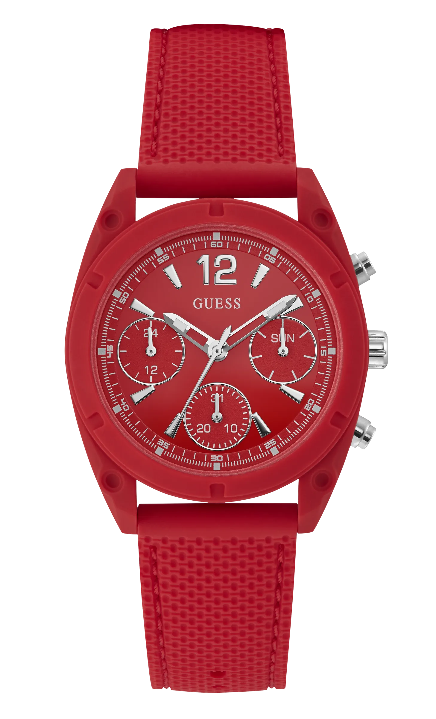 Guess Women Red Dial Analog Watch - W1296L3