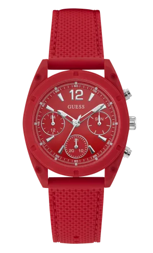 Guess Women Red Dial Analog Watch - W1296L3