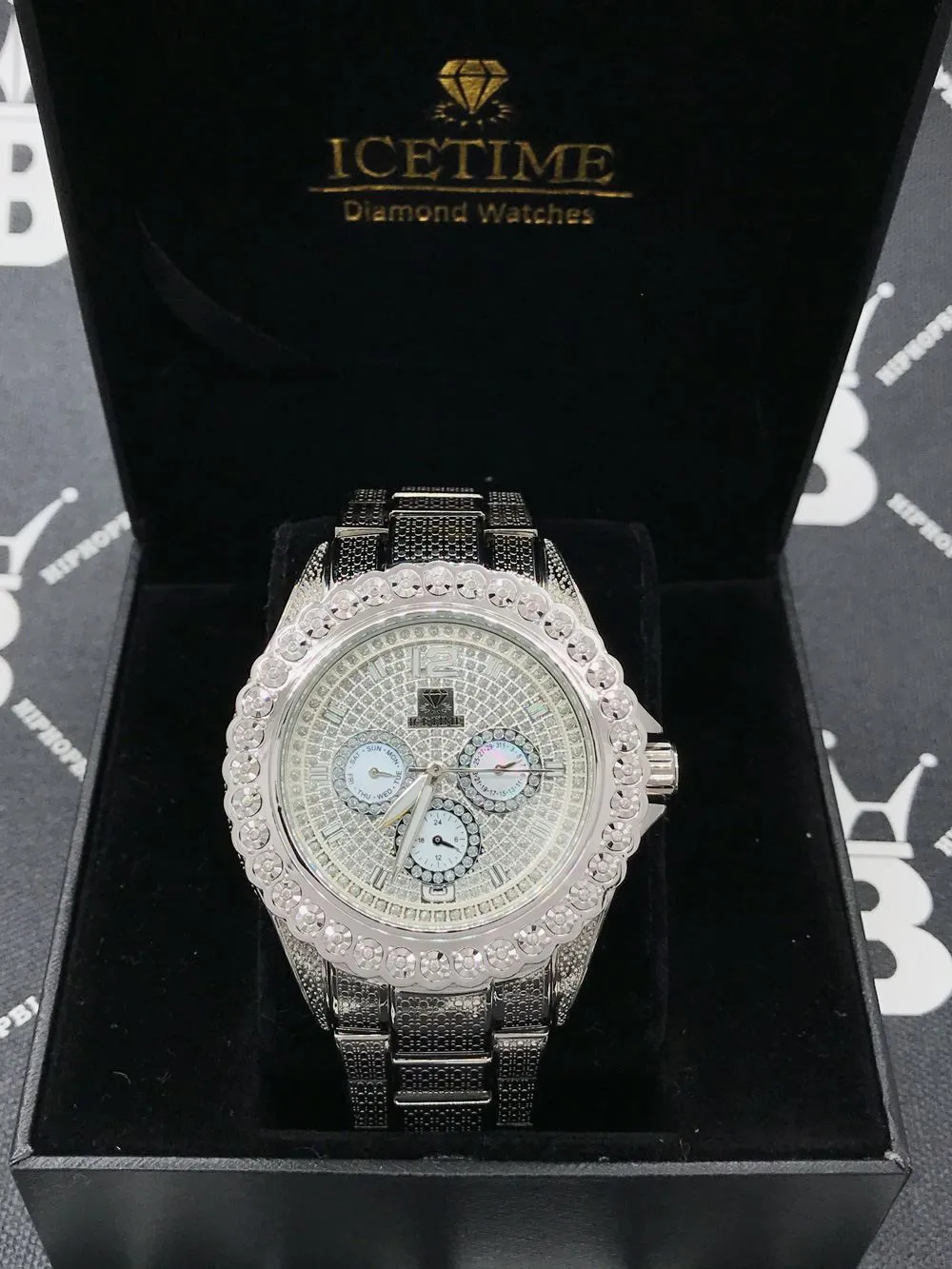 Heavy Bling 1 Row .25cttw Diamond Watch IceTime