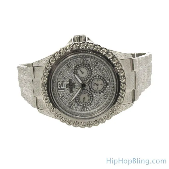 Heavy Bling 1 Row .25cttw Diamond Watch IceTime