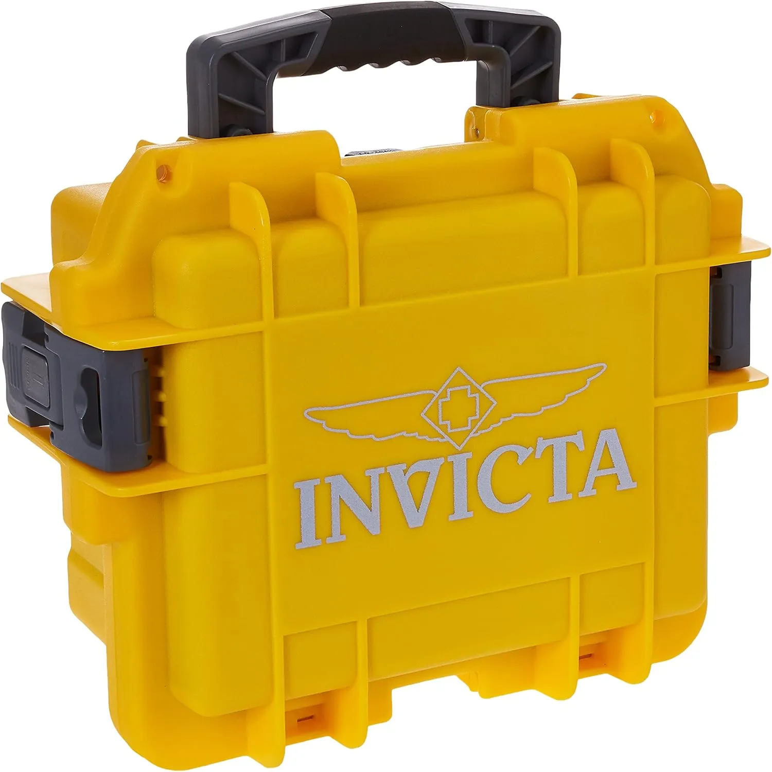 Invicta IG0097-SM1S-Y 3 Slot Yellow Plastic Watch Box Case