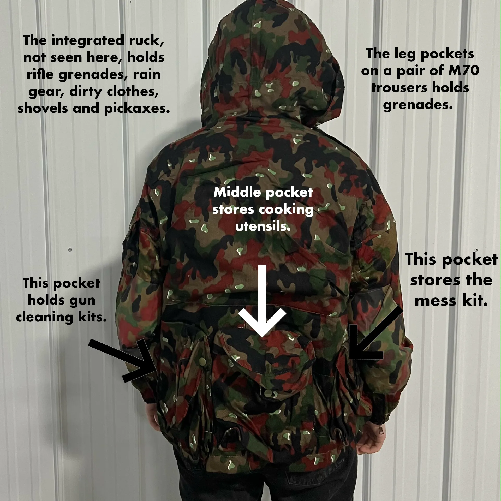 Issued TAZ 57 Alpenflage M61/70 Field Jacket