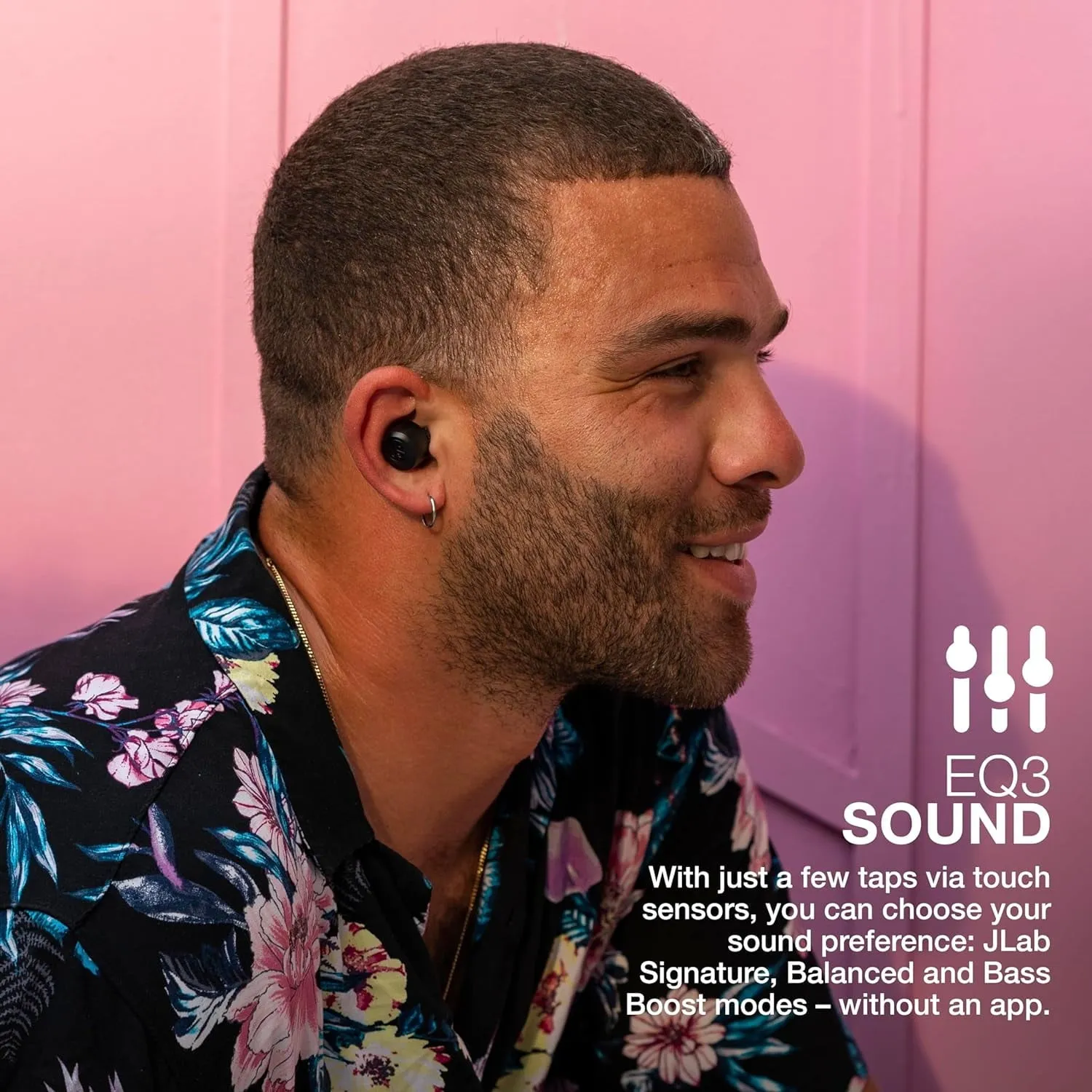 JLab Go Air Pop True Wireless Bluetooth Earbuds, Black