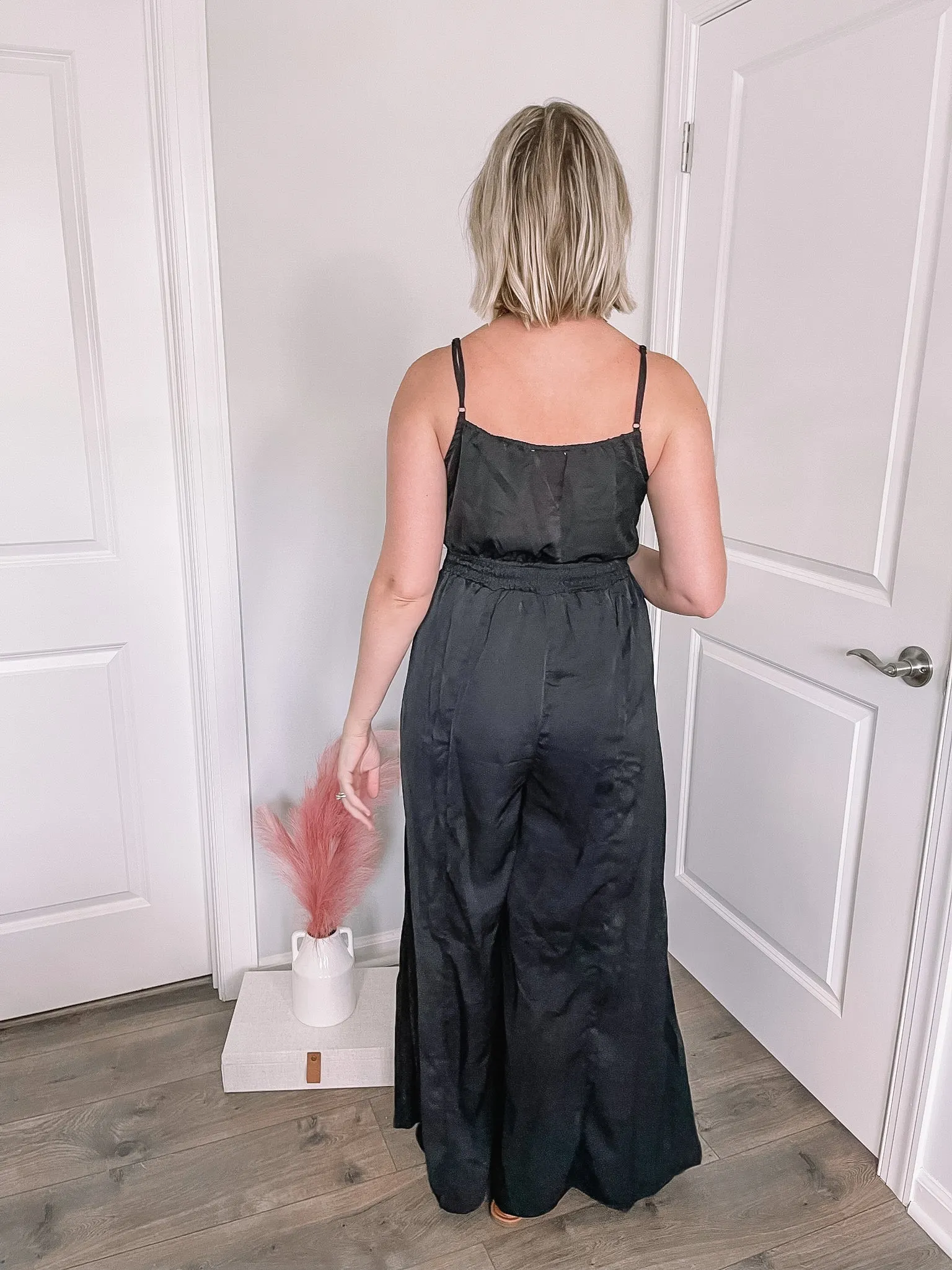 Just a Reminder Jumpsuit in Black