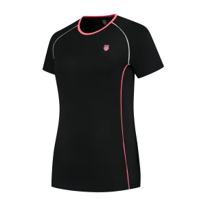 K-Swiss Hypercourt Crew Tee 4 (Ladies) - Black