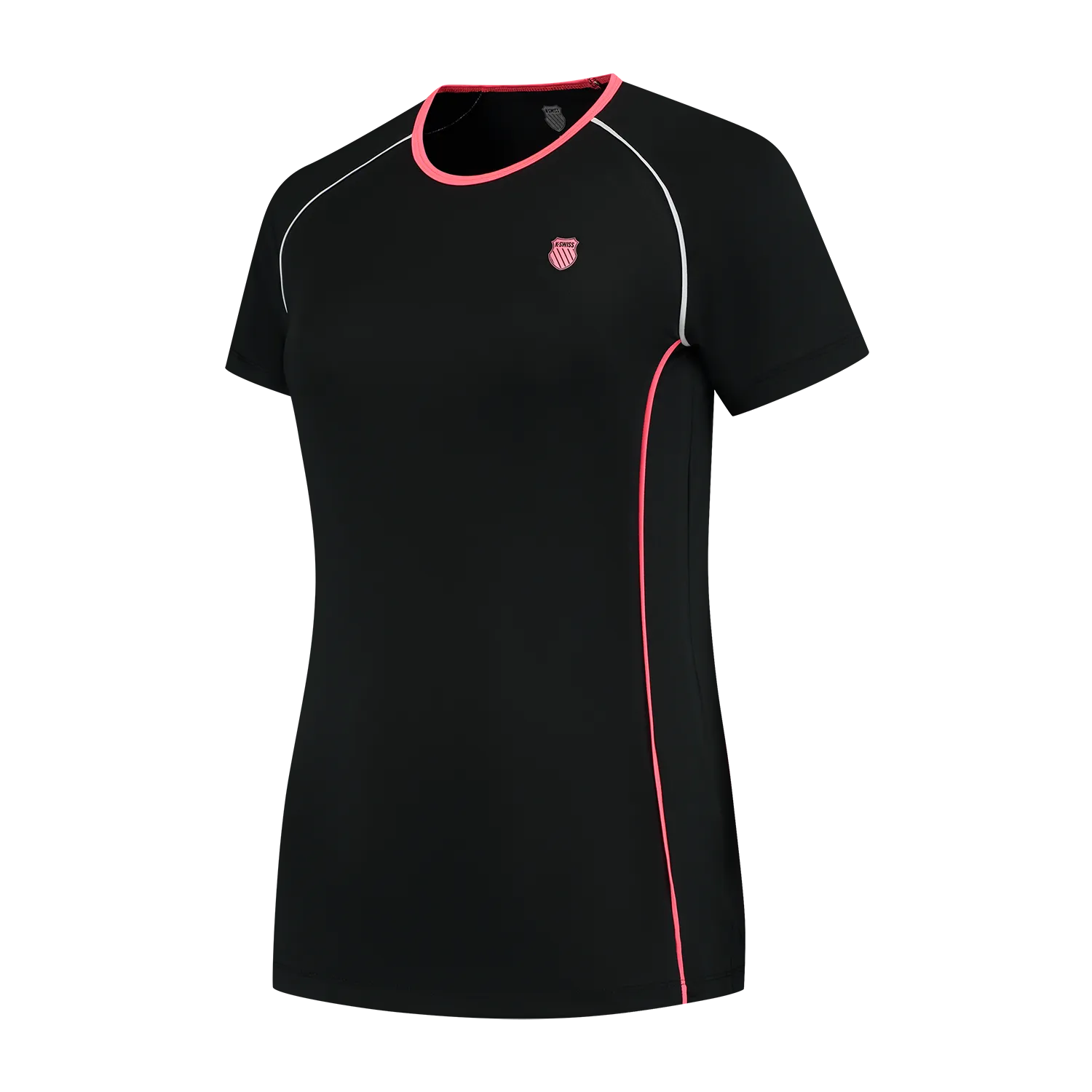 K-Swiss Hypercourt Crew Tee 4 (Ladies) - Black