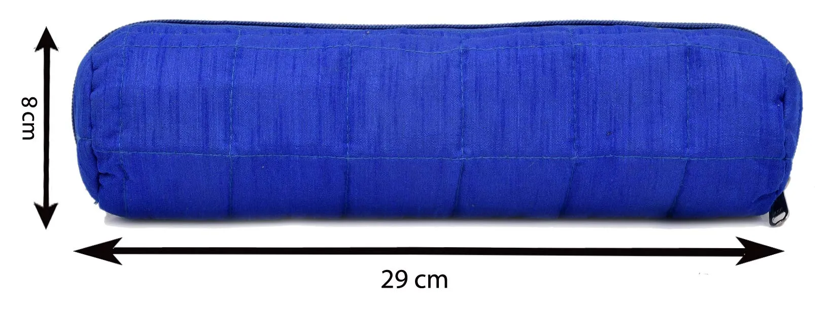 Kuber Industries 2 Pieces Watch Case,Bangle Box/Wrist Watch Holder/Watch Organizer/Bracelet Pouch Zip Top Watch Case With One Roll (Blue)-KUBMART16104
