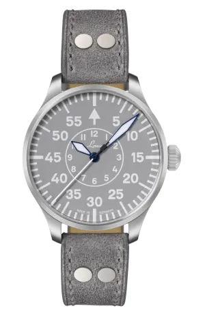 LACO PILOT WATCHES BASIC AACHEN GRAU 39 MM AUTOMATIC