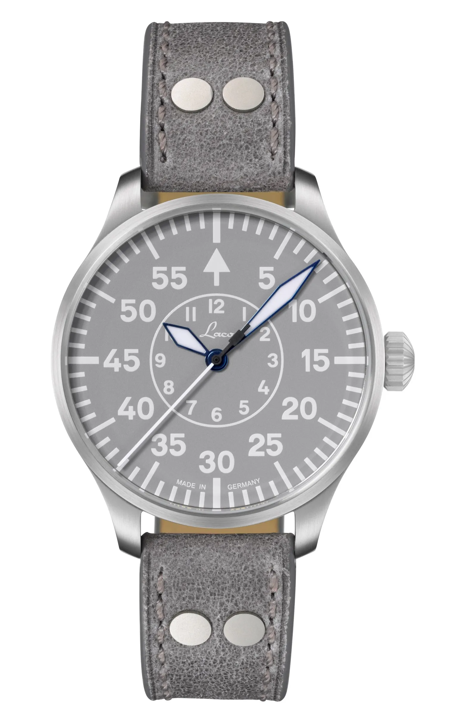 LACO PILOT WATCHES BASIC AACHEN GRAU 39 MM AUTOMATIC
