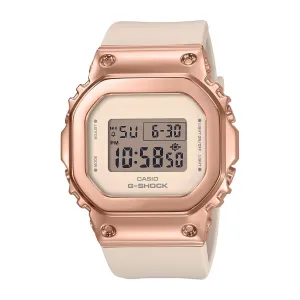 Ladies' Casio G-Shock Digital Rose Gold-Tone and Pink Resin Strap Watch GMS5600PG-4