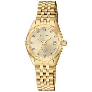 Ladies Quartz Mother-of-Pear Swarovski® crystals