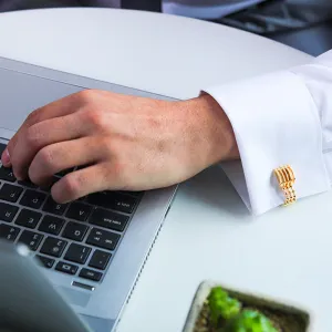 Large Chain High-end Shirt Cufflinks