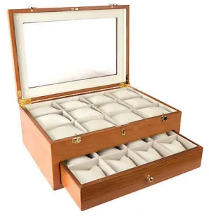 Large Oak Watch Storage Box