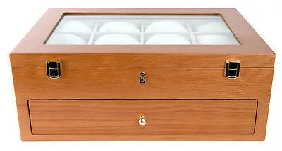 Large Oak Watch Storage Box