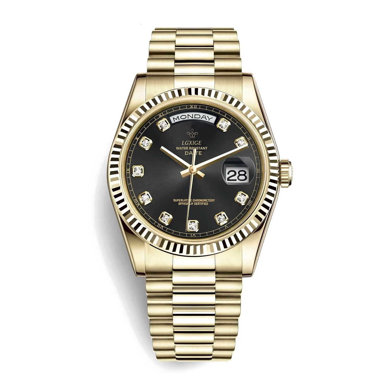 Lgxige Day-Date Jewels President Homage Watches