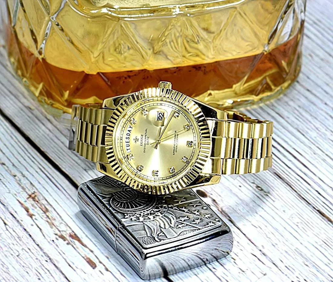 Lgxige Day-Date Jewels President Homage Watches