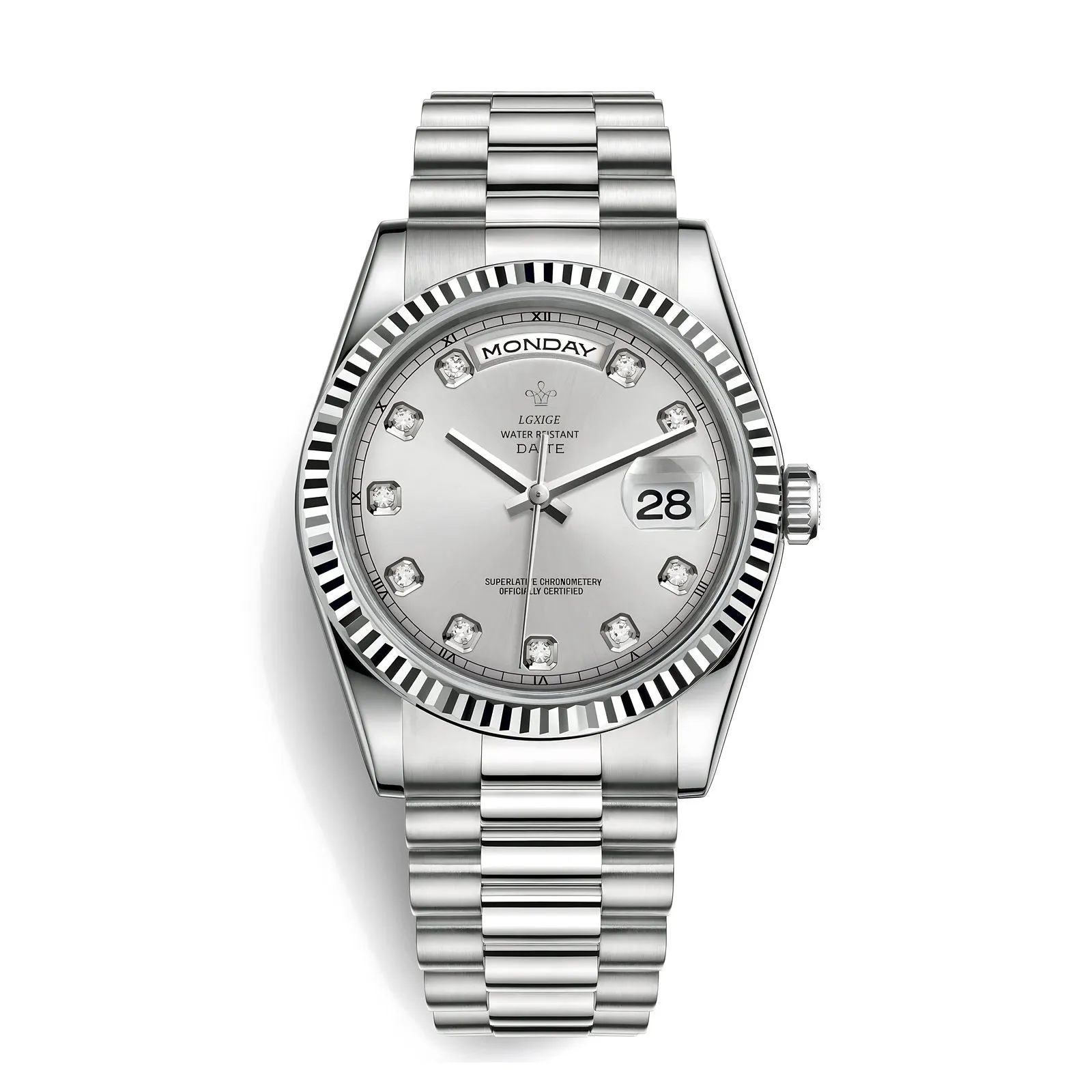 Lgxige Day-Date Jewels President Homage Watches