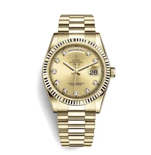 Lgxige Day-Date Jewels President Homage Watches