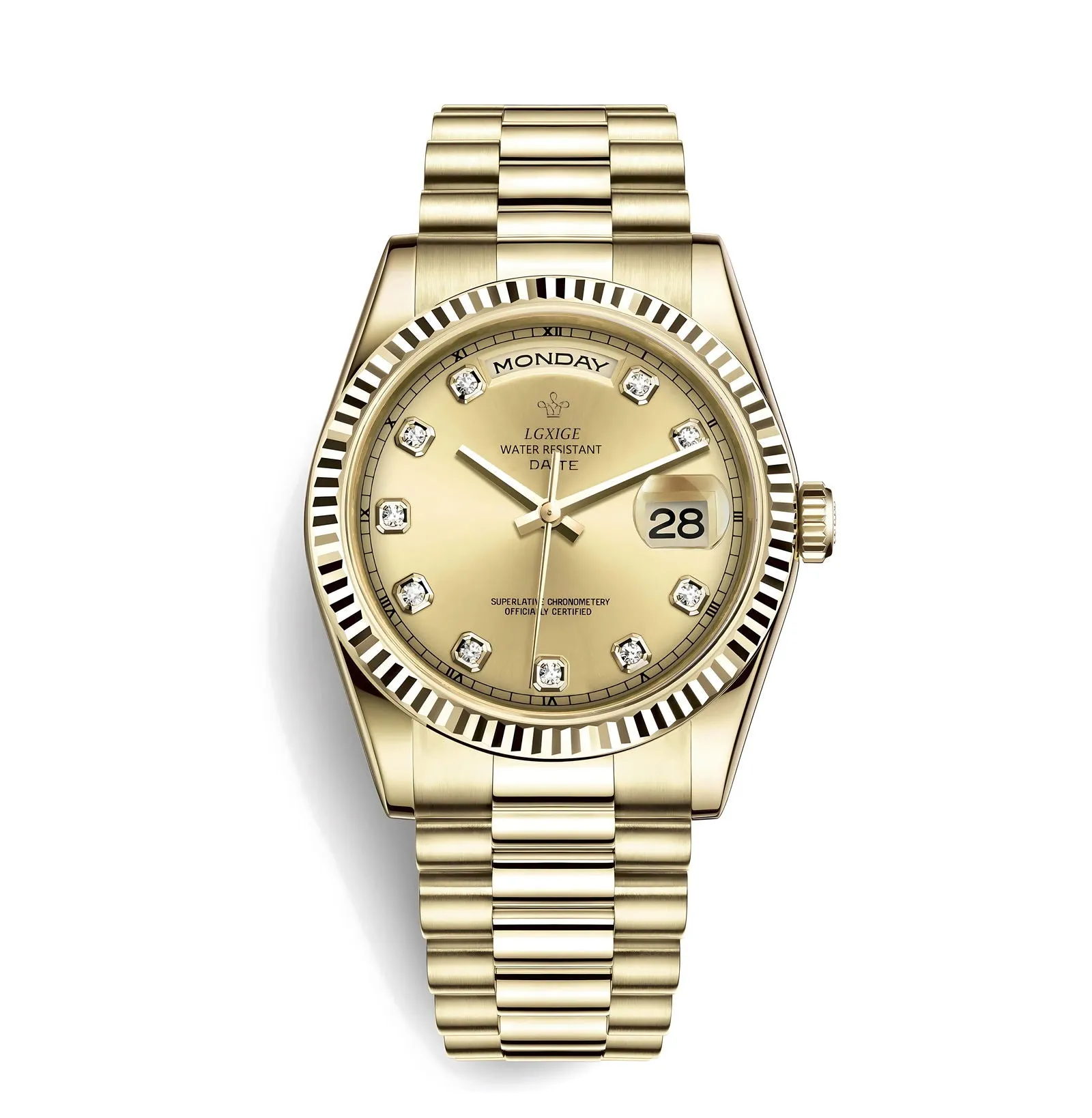 Lgxige Day-Date Jewels President Homage Watches
