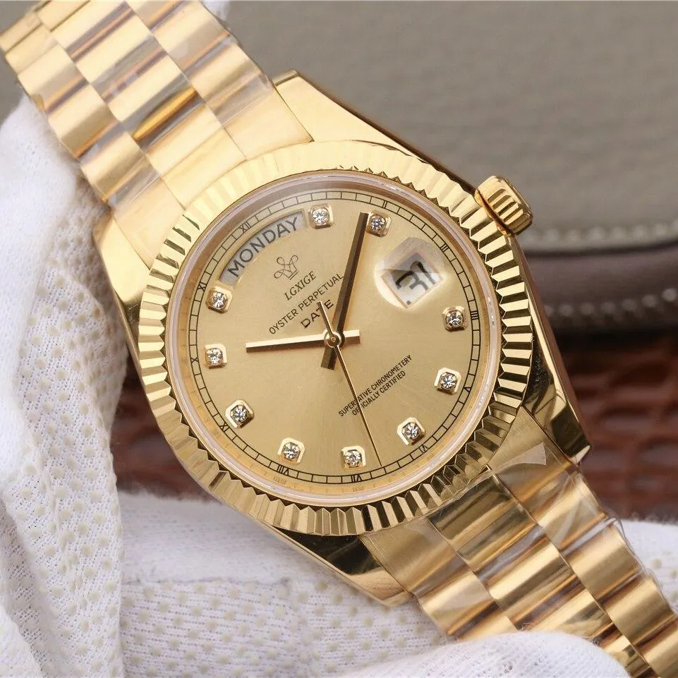 Lgxige Day-Date Jewels President Homage Watches