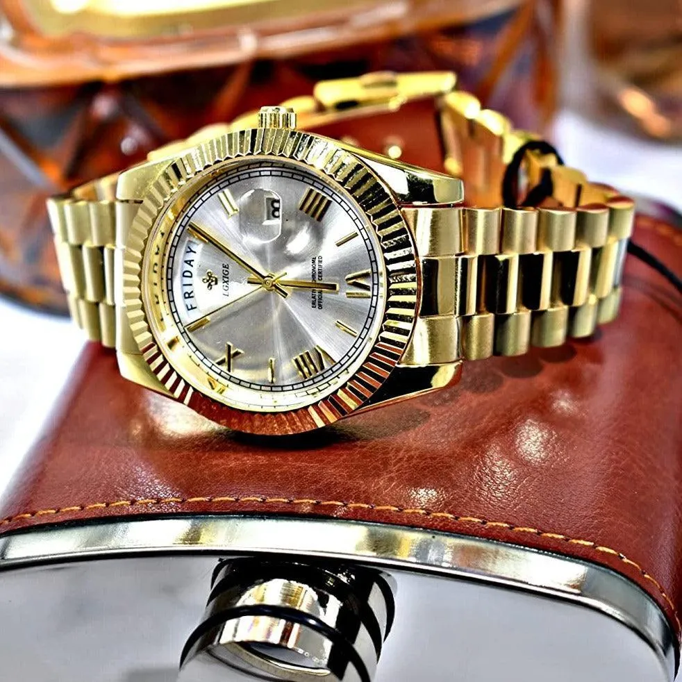 Lgxige Day-Date Jewels President Homage Watches