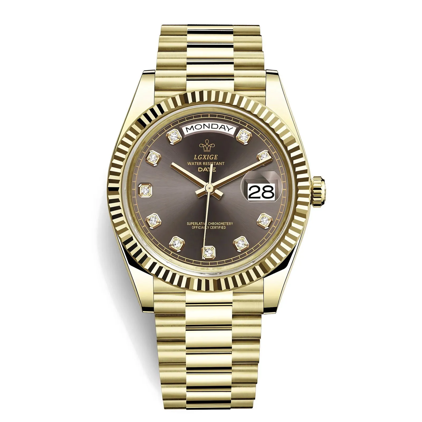 Lgxige Day-Date Jewels President Homage Watches