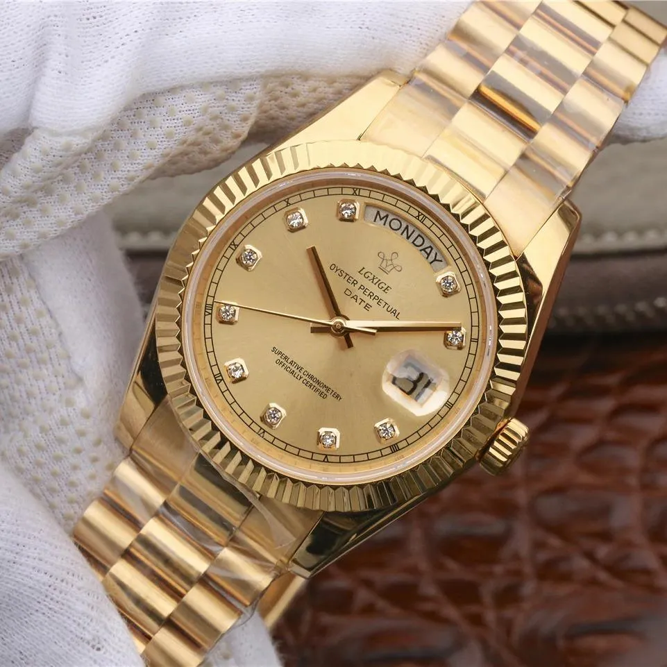 Lgxige Day-Date Jewels President Homage Watches