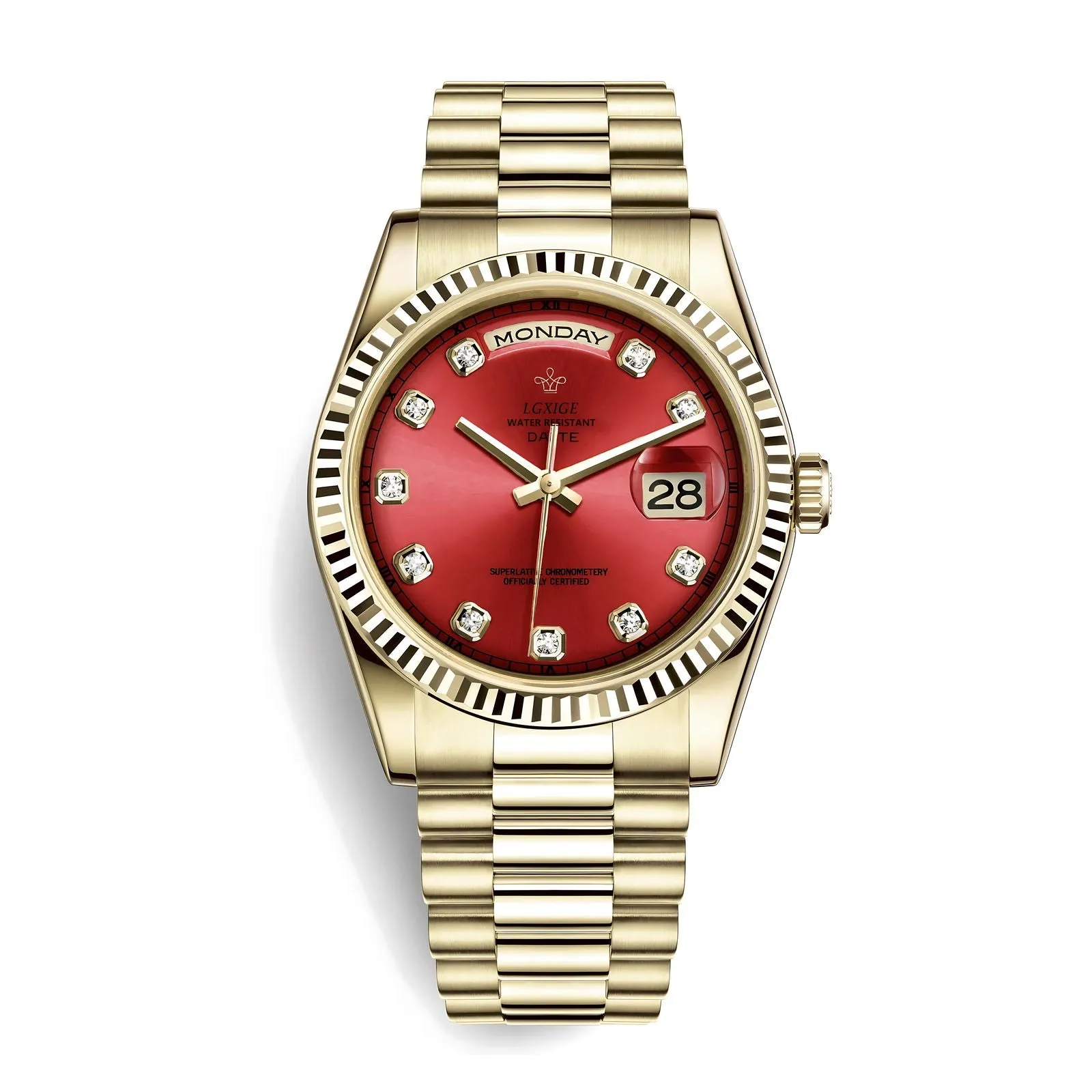 Lgxige Day-Date Jewels President Homage Watches